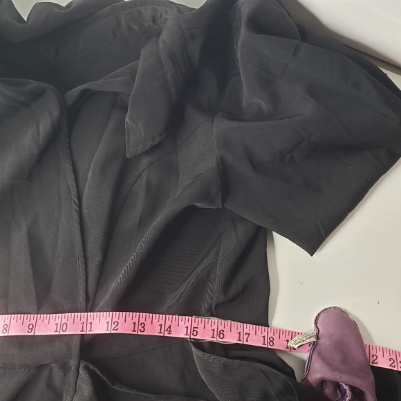 Vintage Newport News Y2K Elegant Flowy Tailored Event Cocktails Party Wrap Dress - Picture 7 of 13